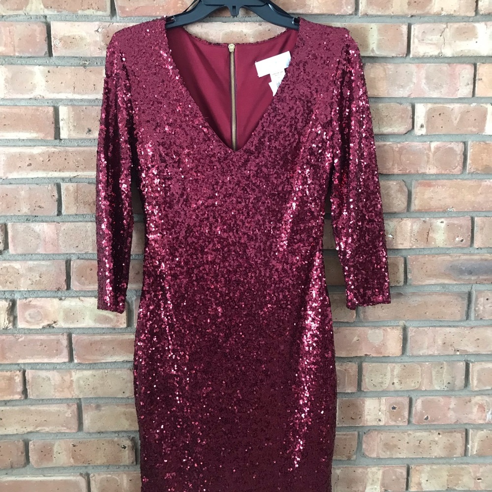 MUST SELL!!! Long Sleeved Red homecoming dress